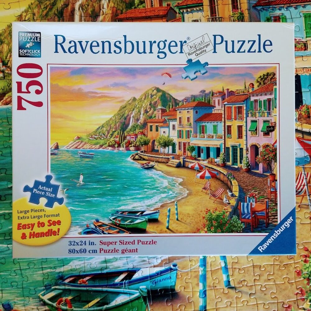 750 Piece Ravensburger Large Format Puzzle Romantic Beach